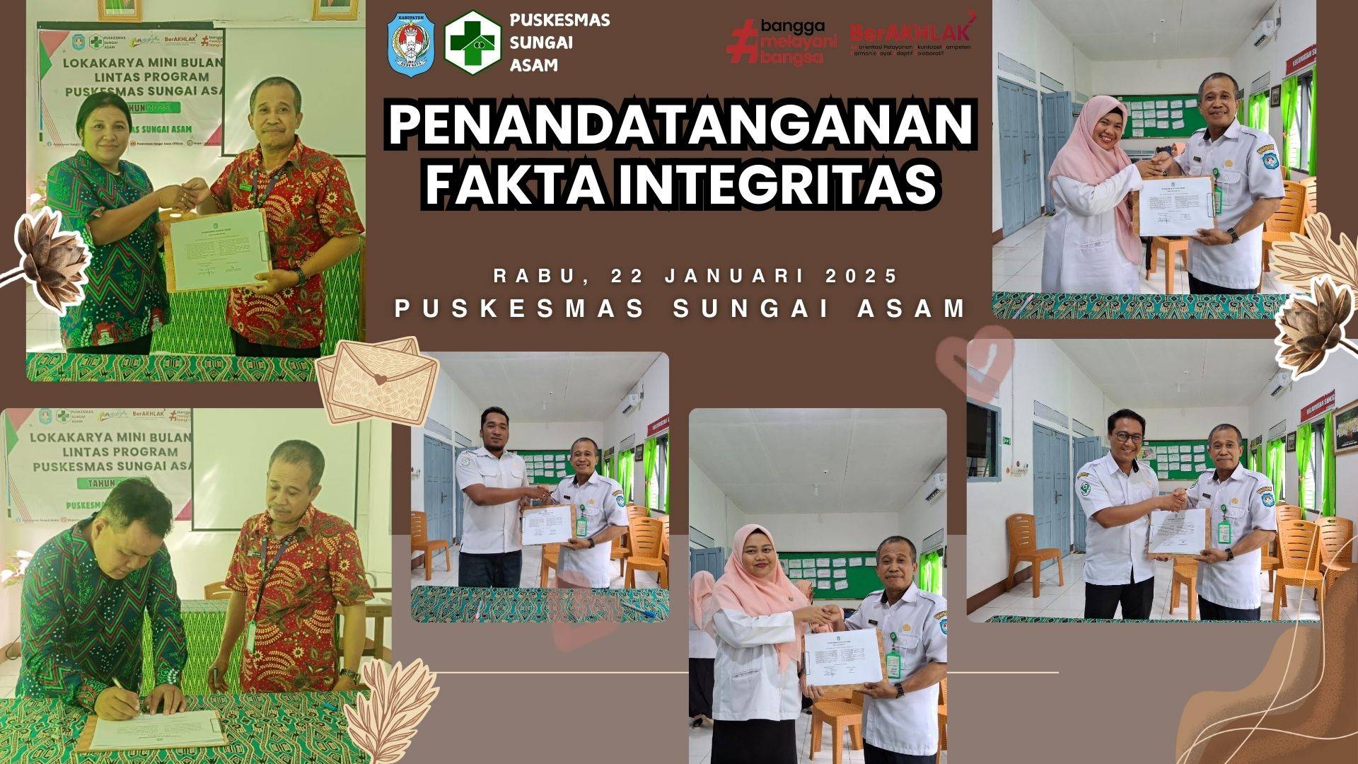 Penandatanganan Fakta Integritas Puskesmas Sungai Asam Tahun 2025